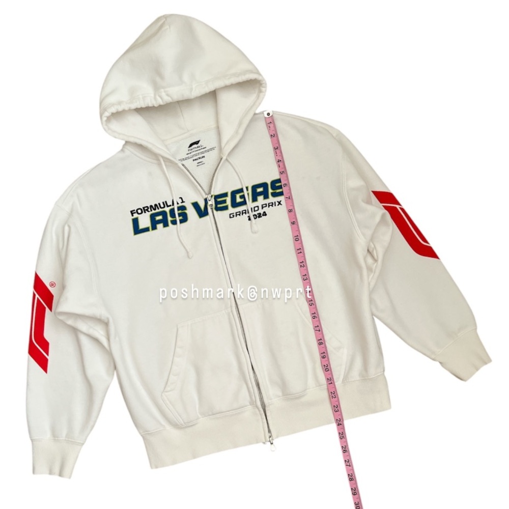 PACSUN 🏁 F1 Las Vegas Hoodie 2024 Sweatshirt Off White Formula One 1 Racing XS - Picture 12 of 14